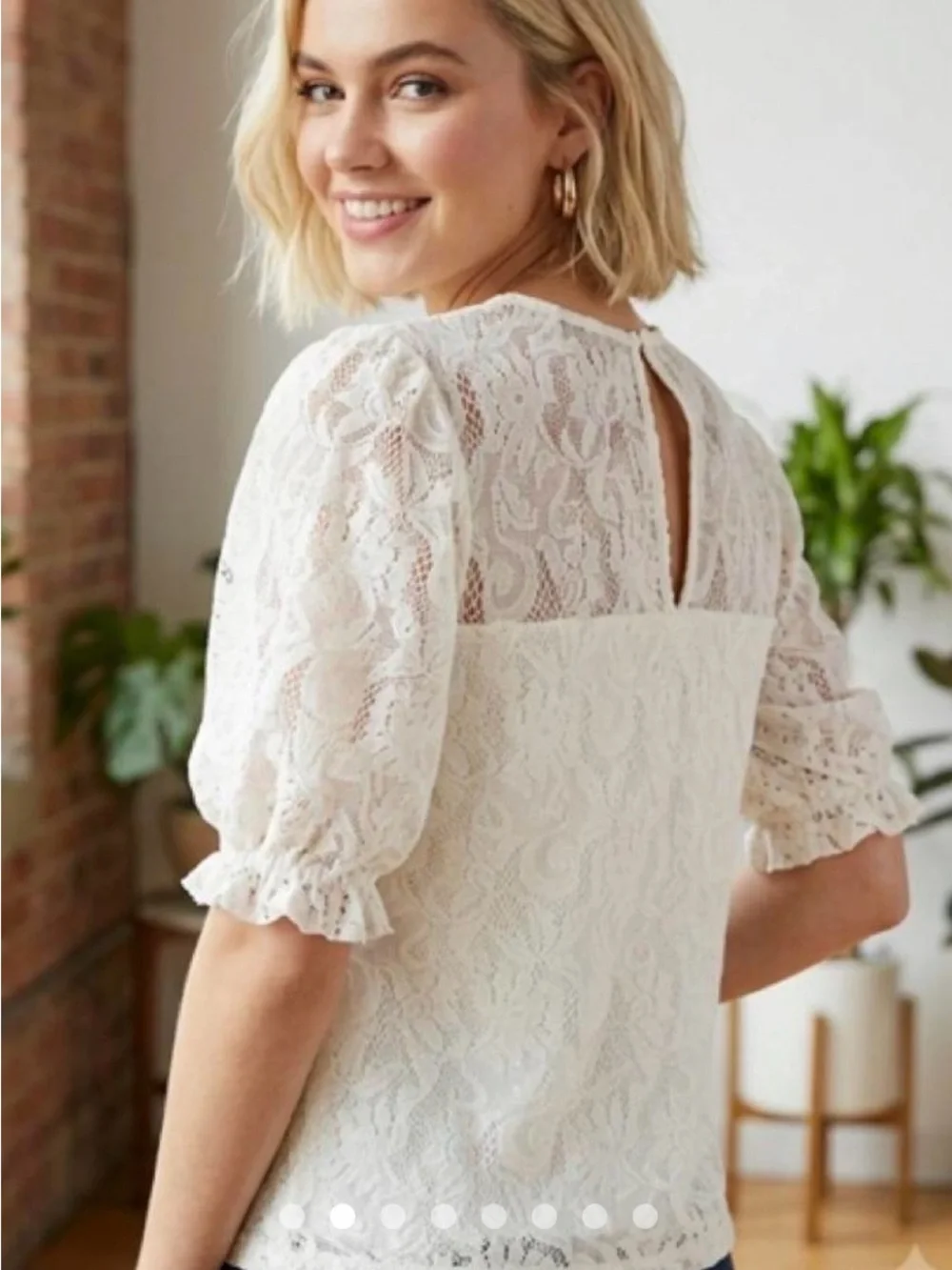 Anthropologie Puff Sleeve Top
